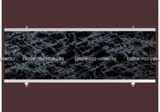 Экран EUROPLEX Универсал черный мрамор – купить по цене 6250 руб. в интернет-магазине в городе Пенза картинка 1