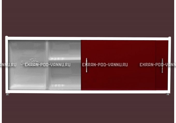 Экран с полочкой - Бордо – купить по цене 6880 руб. в интернет-магазине в городе Пенза картинка 1
