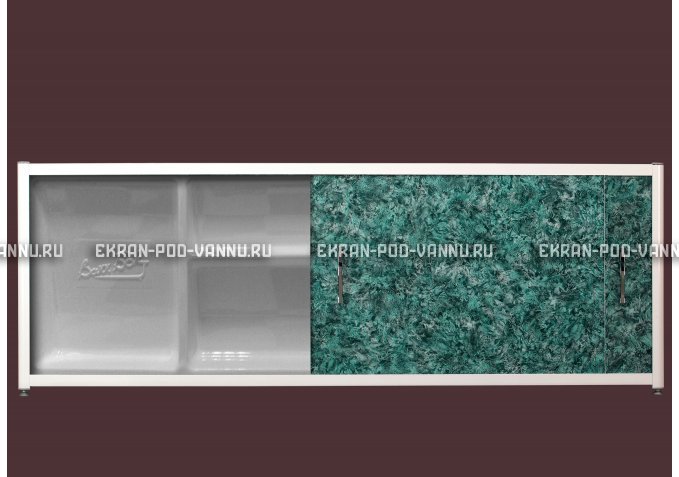 Экран с полкой - Малахит – купить по цене 6280 руб. в интернет-магазине в городе Пенза картинка 1