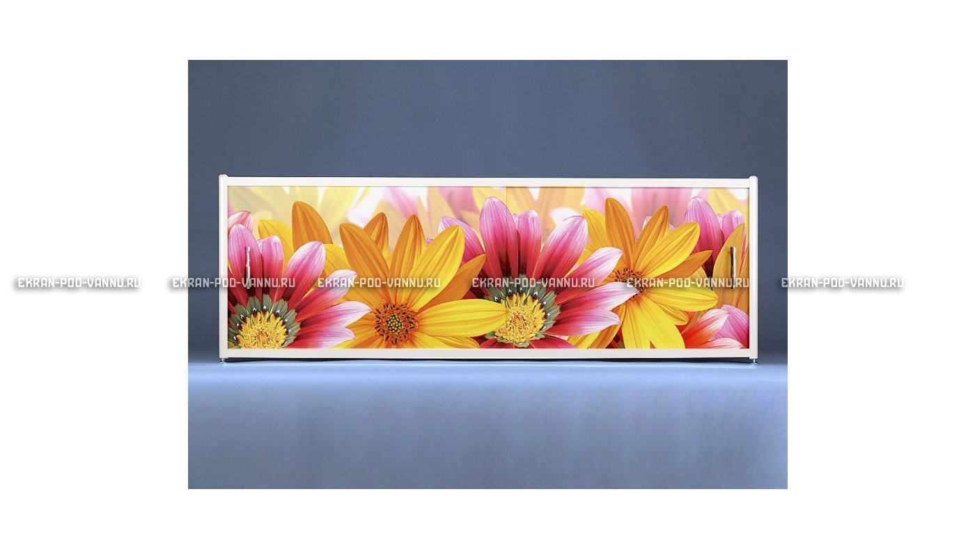Раздвижной ФОТО экран - Flowers – купить по цене 8500 руб. в интернет-магазине в городе Пенза картинка 6