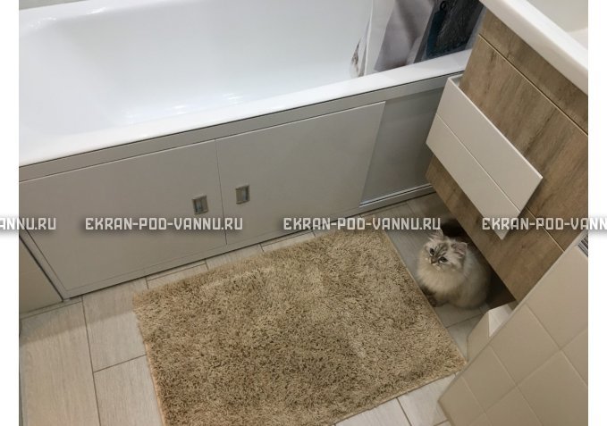 Экран из МДФ EMMY Монро 170 белый в алюминиевой раме – купить по цене 5800 руб. в интернет-магазине в городе Пенза картинка 2