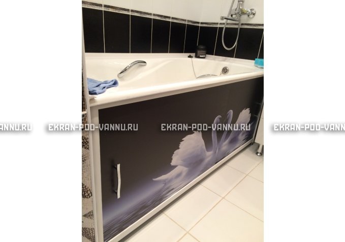Раздвижной ФОТО экран - Лебеди – купить по цене 8500 руб. в интернет-магазине в городе Пенза картинка 2