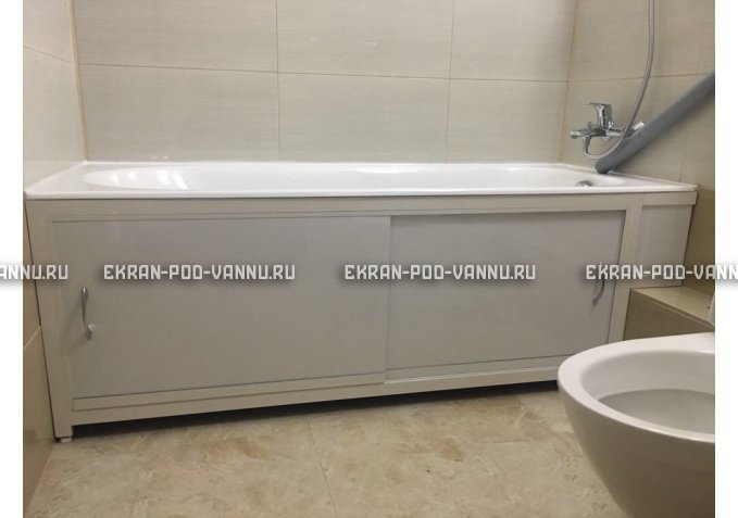 Экран  EUROPLEX Роликс белый с вставкой – купить по цене 10400 руб. в интернет-магазине в городе Пенза картинка 4