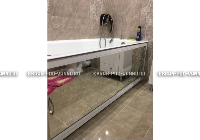 Раздвижной экран EUROPLEX Роликс Зеркальный – купить по цене 9700 руб. в интернет-магазине в городе Пенза картинка 9