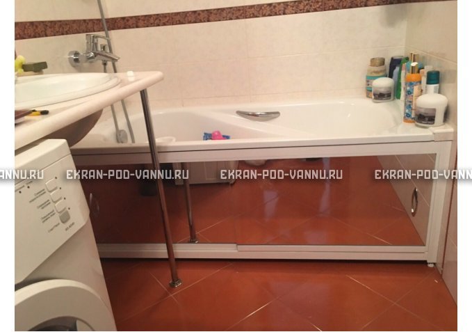 Раздвижной экран EUROPLEX Роликс Зеркальный – купить по цене 9700 руб. в интернет-магазине в городе Пенза картинка 10