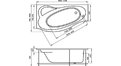 Акриловая ванна 1MarKa Gracia 170x100 – купить по цене 20270 руб. в интернет-магазине в городе Пенза картинка 17