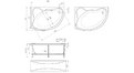 Акриловая ванна 1MarKa Catania 160x100 – купить по цене 17650 руб. в интернет-магазине в городе Пенза картинка 13